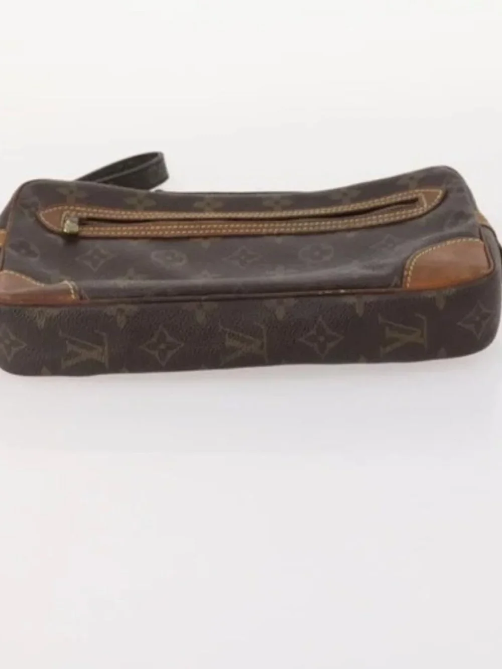 LOUIS VUITTON Monogram Clutch Bag 2 Set LV Auth BA10214